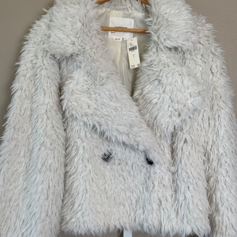 Anthropologie Faux Fur Jacket Coat - Picture 10 of 16